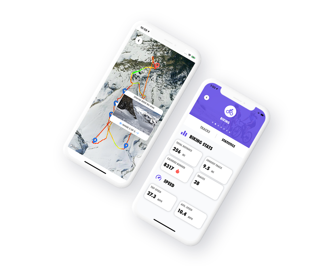 @Tracker app met routekaart en statistieken